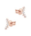 Starlit Curve Silver Stud Earring STS-6832